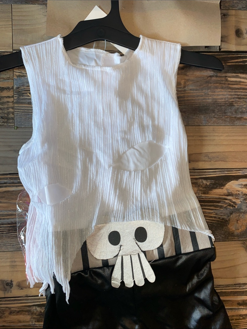 Disguise Trolls Barb Costume - White Top, Black Shorts, Red Hairpiece - Picture 3 of 6